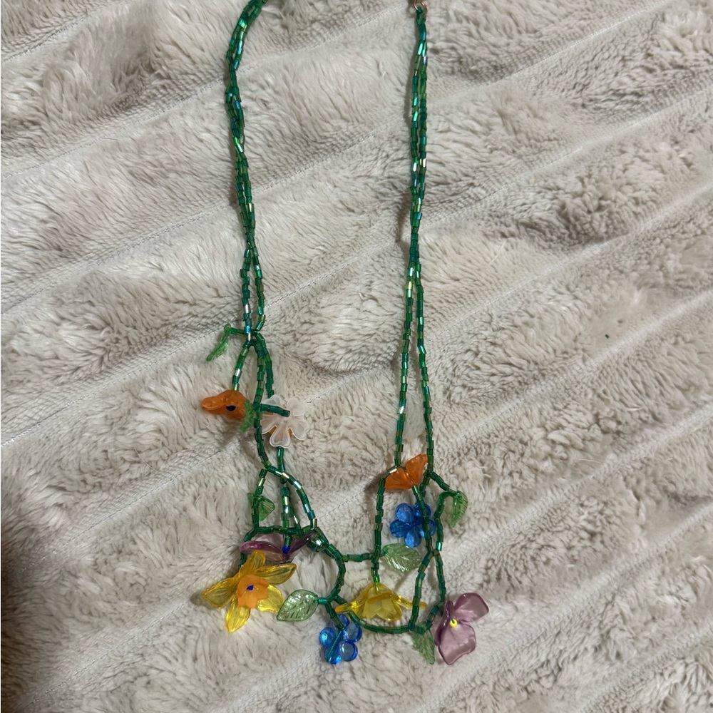 Zara Multicolor Floral Necklace